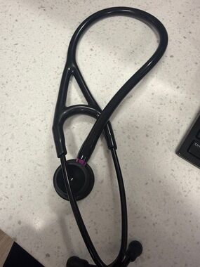 Black Stethoscope with Purple Accent
